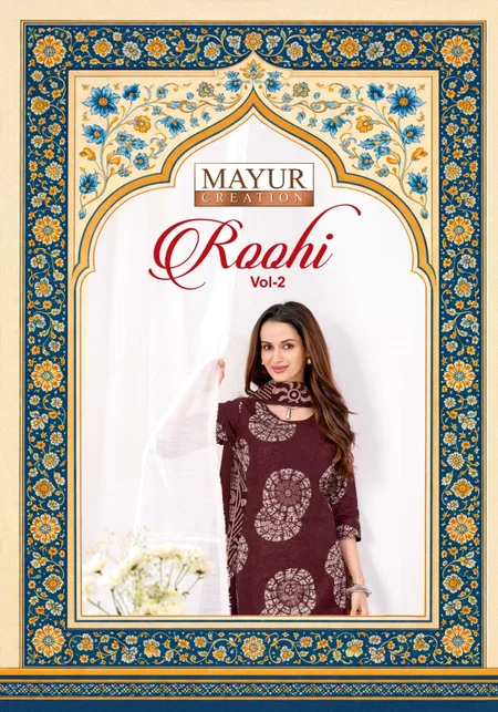 Roohi Vol 2 By Mayur Pure Cotton Printed Dress Material
